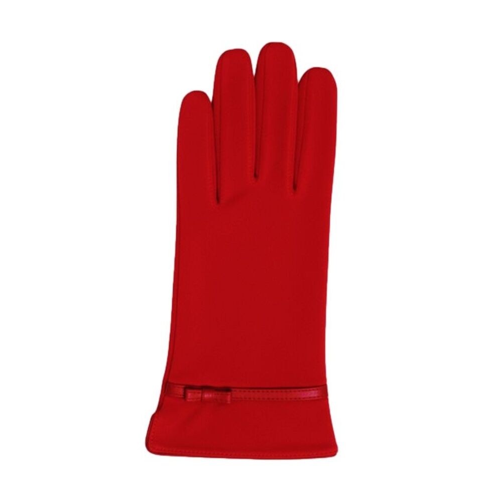 Eastern Counties Leather Womens/Ladies Suede Bow Gloves / Cherry